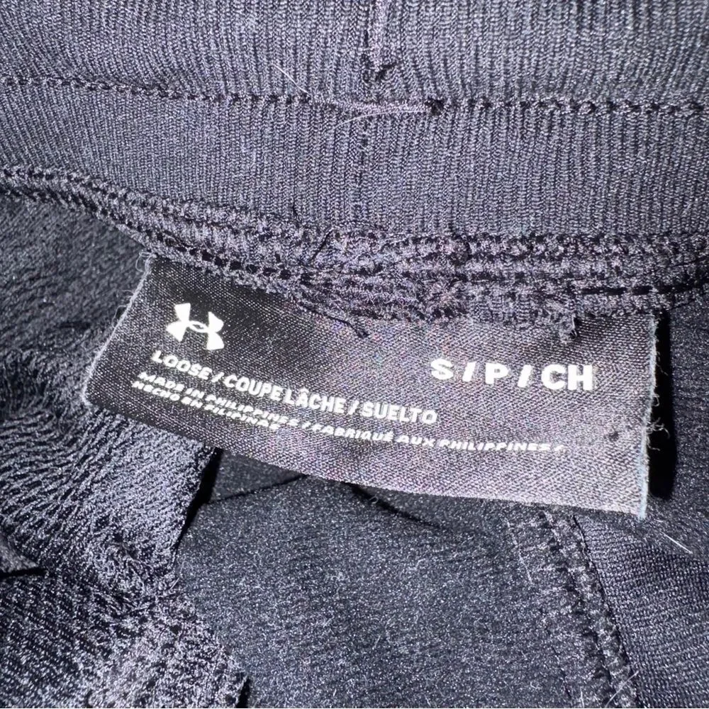 Under Armour S Black Jogger Sweatpants Sporty Athletic Athleisure Preppy Running